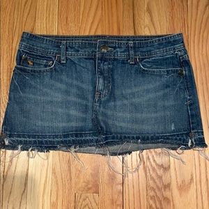 Abercrombie & Fitch denim cutoff skirt